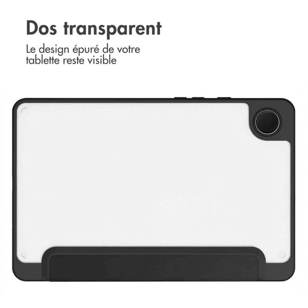 imoshion Coque tablette rigide Trifold Samsung Galaxy Tab A9 8.7 pouces - Noir