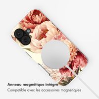 Selencia Coque arrière Vivid avec MagSafe Apple iPhone 17 - Vintage Peony