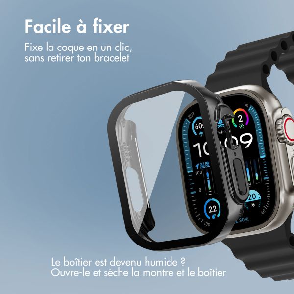 imoshion Coque rigide à couverture complète Apple Watch Ultra / Ultra 2 / Ultra 3 - 49 mm - Noir