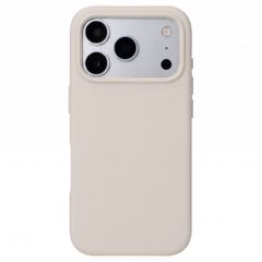 Accezz Coque Liquid Silicone avec MagSafe Apple iPhone 18 Pro / 17 Pro - Stone
