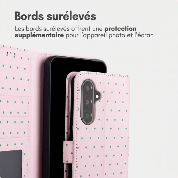 imoshion Étui de télephone portefeuille Design Samsung Galaxy A56 - Happy Dots
