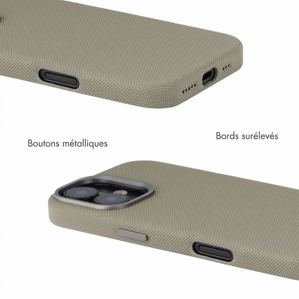 Accezz Coque arrière Mesh avec MagSafe Apple iPhone 17 - Gris foncé
