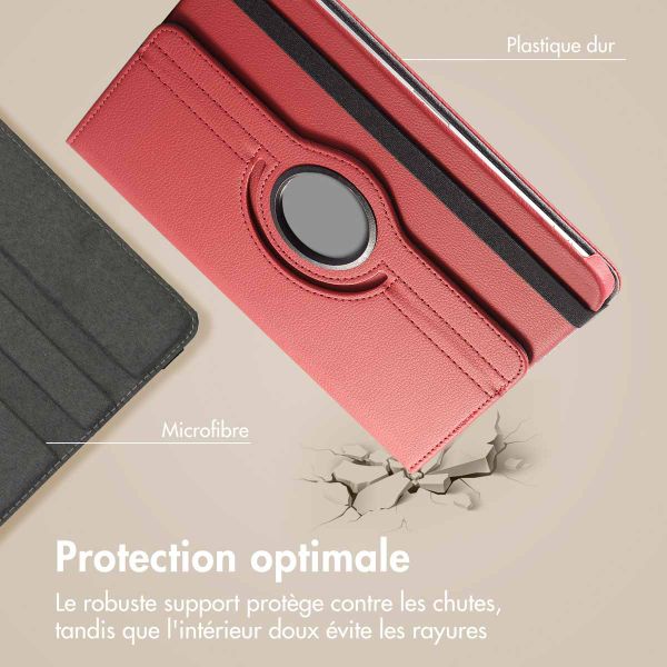 imoshion Coque tablette rotatif à 360° Samsung Galaxy Tab A9 Plus - Rouge foncé
