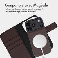 imoshion Étui portefeuille luxe 2-en-1 amovible Apple iPhone 18 Pro Max / 17 Pro Max - Marron