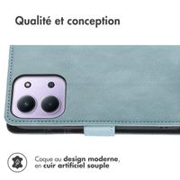 imoshion Étui de télephone portefeuille de luxe Xiaomi Redmi 15C (5G) - Bleu clair