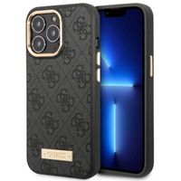 Guess Coque 4G Logo Monogram MagSafe Apple iPhone 14 Pro Max - Noir