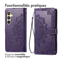 imoshion Etui de télephone Mandala Samsung Galaxy S25 / S24 - Violet