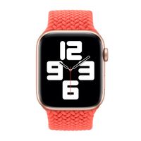 Apple Bracelet Solo tressé Apple Watch | 38/40/41/42 mm - Taille 5 - Electric Orange