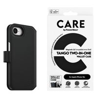 CARE by PanzerGlass Étui de télephone portefeuille Tango 2 en 1 avec MagSafe Apple iPhone 17e / 16e - Black