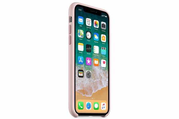 Apple Coque en silicone Apple iPhone X - Pink Sand