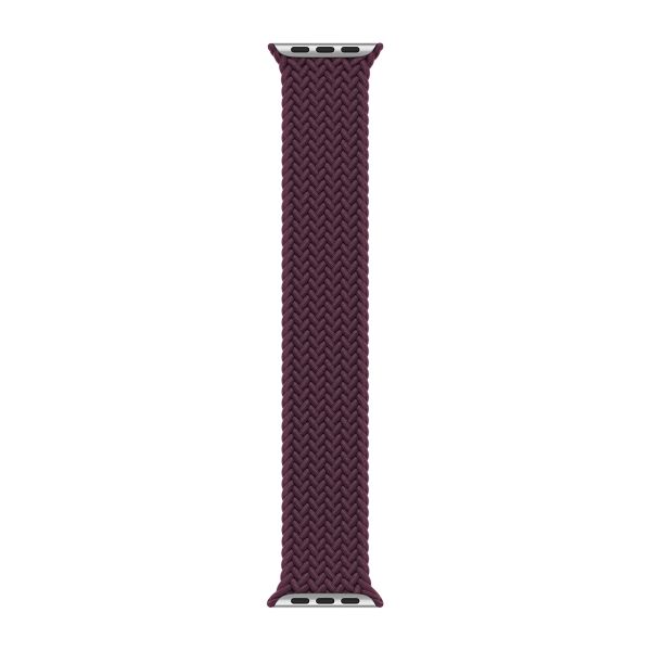 Apple Bracelet Solo tressé Apple Watch | 44/45/46/49 mm - Taille 12 - Dark Cherry