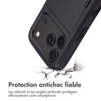 imoshion Coque arrière avec porte-cartes Apple iPhone 18 Pro Max / 17 Pro Max - Noir
