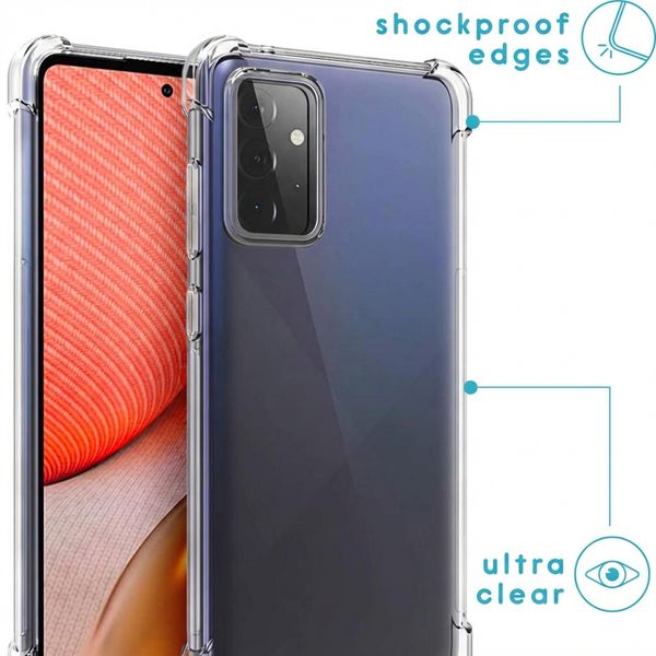 imoshion Coque arrière transparente avec cordon Samsung Galaxy A72 - Rose Doré