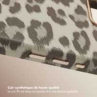 Selencia Coque Sabi imprimé panthère avec MagSafe Apple iPhone 17e / 16e - Soft Ivory