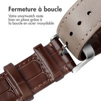 imoshion Bracelet cuir crocodile Apple Watch | 44/45/46/49 mm - Marron