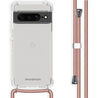 imoshion Coque arrière transparente avec cordon Google Pixel 7 Pro - Rose Doré