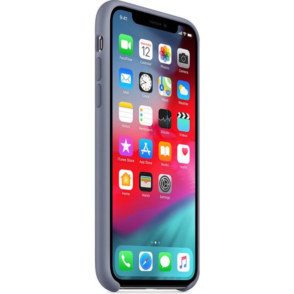 Apple Coque en silicone Apple iPhone X / Xs - Lavender Gray