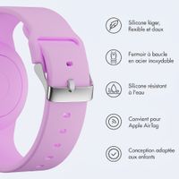 imoshion Bracelet AirTag pour enfants - Étui pour Apple AirTag - Taille unique - Light Purple