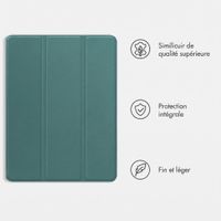 imoshion Coque tablette Trifold Apple iPad Air 11 pouces (2026) M4 / (2025) M3 / (2024) M2 / Air 5 (2022) / Air 4 (2020) - Vert foncé