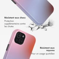 Selencia Coque arrière Vivid avec MagSafe Apple iPhone 15 - Gradient Soft Blush