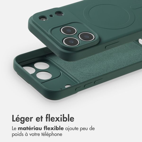 imoshion Coque Couleur avec MagSafe Apple iPhone 17 Pro Max - Vert foncé