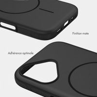 imoshion Coque arrière Color avec Thin MagSafe Ring Apple iPhone 16 - Noir