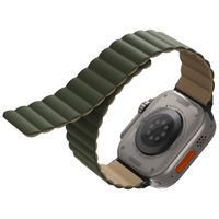 Uniq Bracelet Revix réversible Apple Watch | 44/45/46/49 mm - Moss Green / Tan