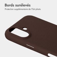imoshion Coque arrière Texture Apple iPhone 16 - Marron foncé