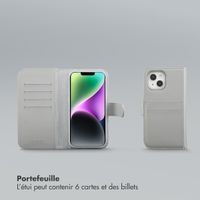 Selencia Étui portefeuille amovible Olyn avec MagSafe Apple iPhone 14 / 13 - Gris