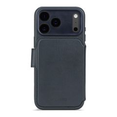 Decoded Portefeuille détachable 2 en 1 en cuir MagSafe Apple iPhone 17 Pro - Navy Shadow