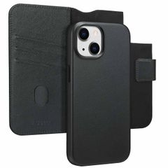Accezz Étui de télephone portefeuille en cuir 2-en-1 avec MagSafe Apple iPhone 15 - Onyx Black