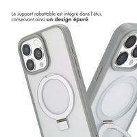 Accezz Coque Ring Stand avec MagSafe Apple iPhone 16 Pro Max - Gris
