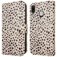 imoshion Étui de télephone portefeuille Design Samsung Galaxy A20e - Black And White Dots