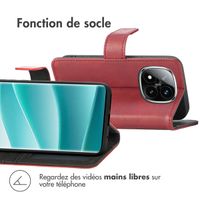 imoshion Étui de télephone portefeuille de luxe Xiaomi Redmi Note 14 Pro (5G) - Rouge
