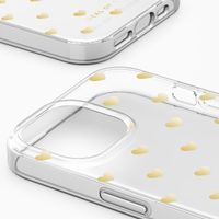 iDeal of Sweden Coque Clear MagSafe Apple iPhone 15 - Golden Hearts