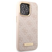 Guess Coque 4G Logo Monogram MagSafe Apple iPhone 14 Pro - Rose