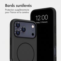 imoshion Coque arrière Color avec Thin MagSafe Ring Apple iPhone 17 Pro Max - Noir