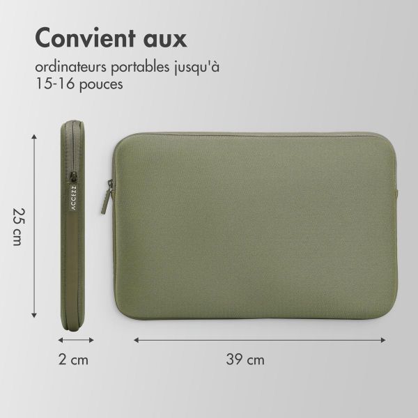 Accezz Pochette ordinateur 15-16 pouces - Vert