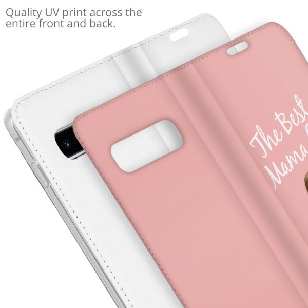 Concevez votre propre housse portefeuille Samsung Galaxy S10 - Blanc
