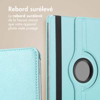 imoshion Coque tablette rotatif à 360° Samsung Galaxy Tab S9 11.0 pouces / S10 Lite / S10 FE / S9 FE 10.9 pouces - Bleu clair