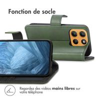 imoshion Étui de télephone portefeuille de luxe Motorola Moto G15 / G15 Power - Vert