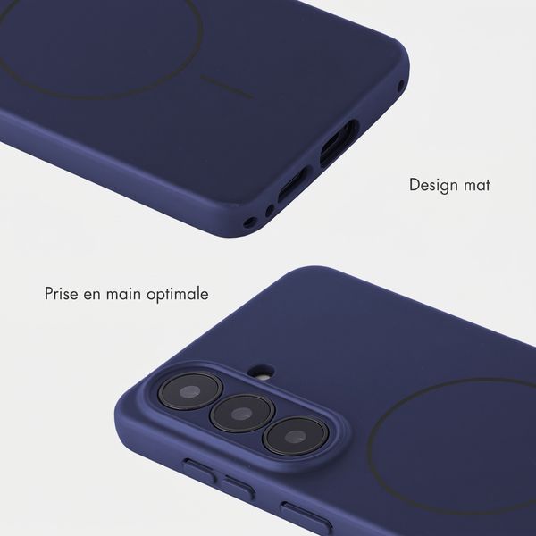 Accezz Coque Grip avec MagSafe Samsung Galaxy S26 - Bleu foncé