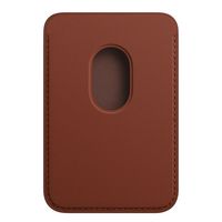 Apple Leather Wallet MagSafe (Apple Wallet 2nd generation) - Avec la fonctionnalité AirTag intégrée - Umber