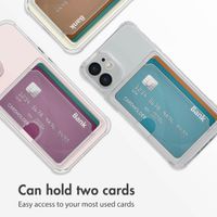 imoshion Coque silicone avec porte-cartes Apple iPhone 12 Mini - Transparent