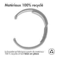 imoshion Bracelet sport en silicone  - Connexion universelle 18 mm - Grey & White