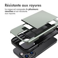 imoshion Coque arrière avec porte-cartes Apple iPhone 15 Pro - Vert foncé