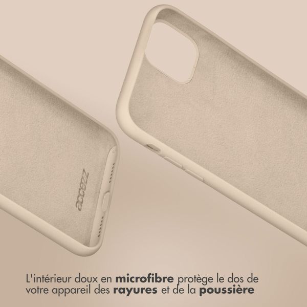 Accezz Coque Liquid Silicone Samsung Galaxy A27 (5G) - Stone