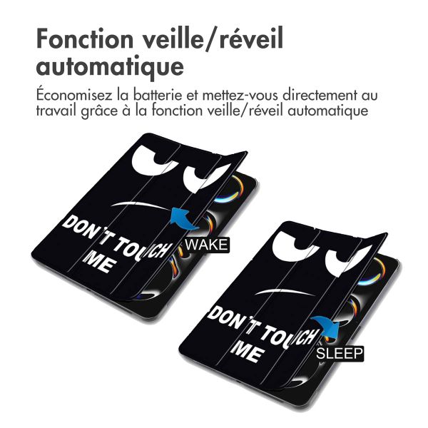 imoshion Coque tablette Design Trifold Apple iPad Pro 13 (2025) M5 / (2024) M4 - Don't touch