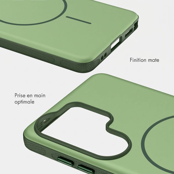 imoshion Coque arrière Color avec Thin MagSafe Ring Samsung Galaxy S26 Ultra - Vert foncé