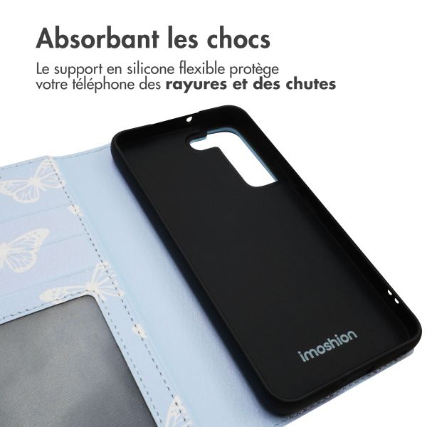imoshion Étui de télephone portefeuille Design Samsung Galaxy S22 - Butterfly